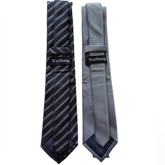 New WeiShang Set of 2 Ties - Picture 1 of 16
